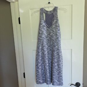 MPG Women's Backless Dress - Purple, Black & White Size M